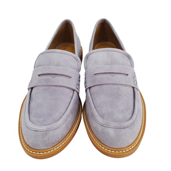 Lisa Vicky Womens‎ Size 8M Zoom-V Lavender Kid Suede Loafers New in Box - Picture 2 of 8